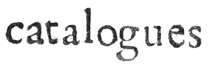 Catalogues